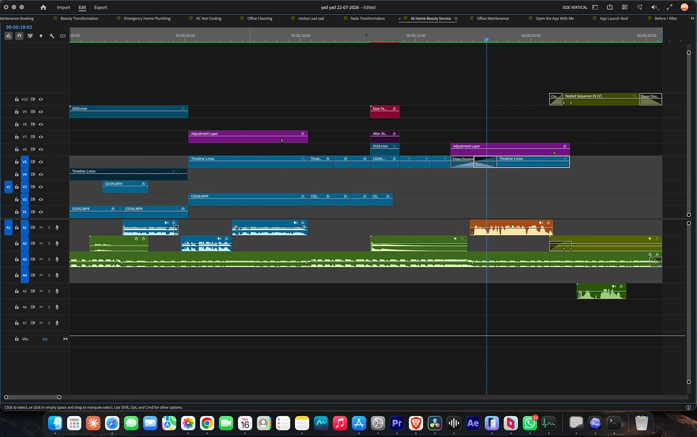 YAD YAD App editing timeline 1