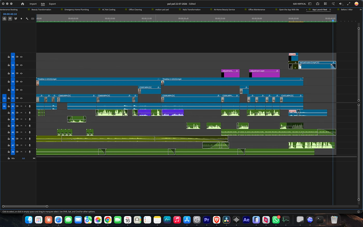 YAD YAD App editing timeline 2