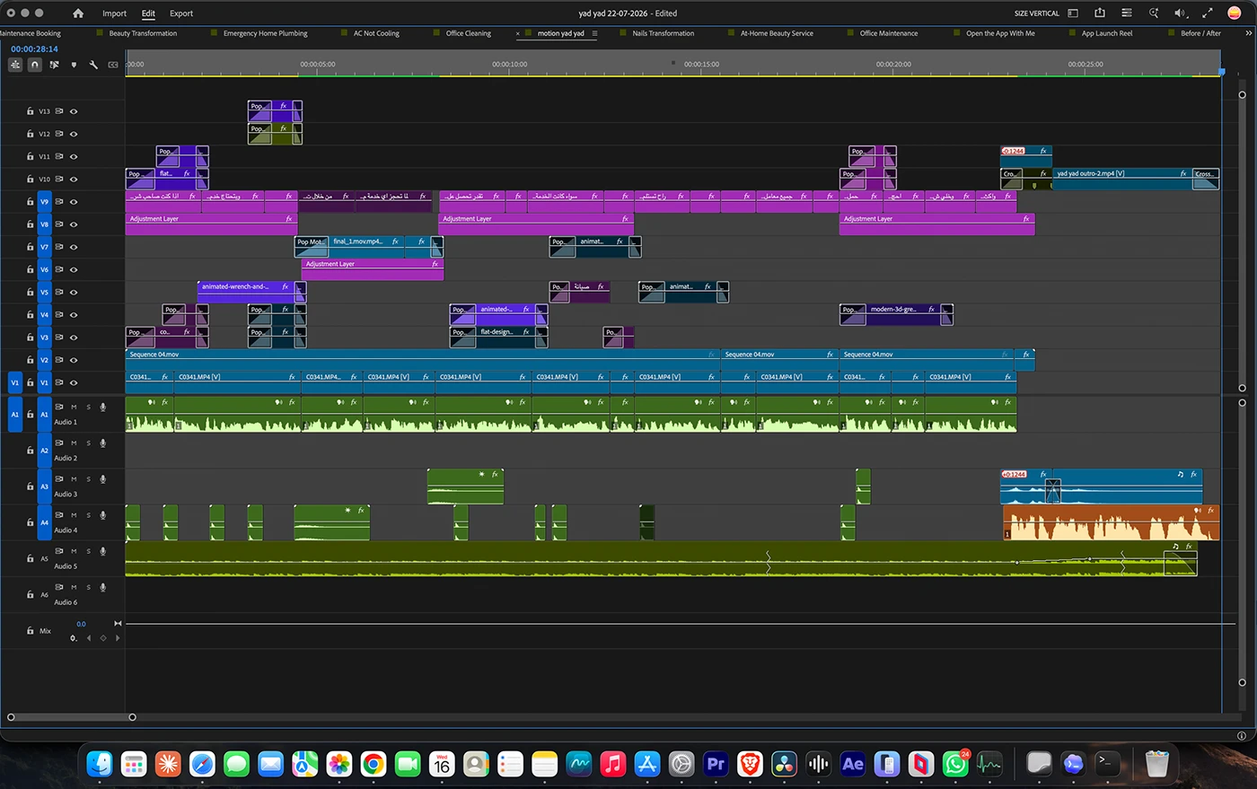YAD YAD App editing timeline 7
